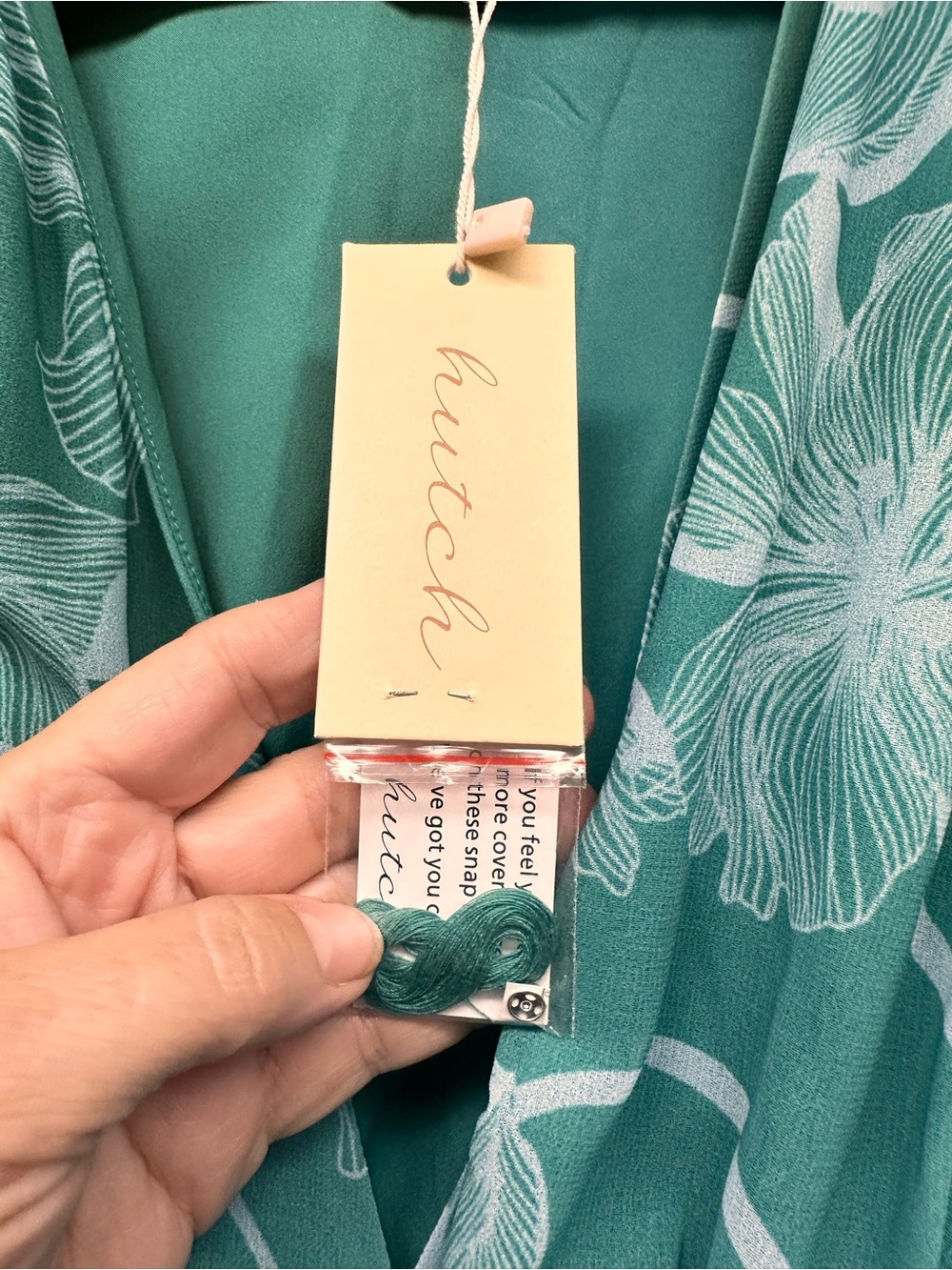 Hutch Teal Floral Wrap Maxi Dress - Picture 6 of 8